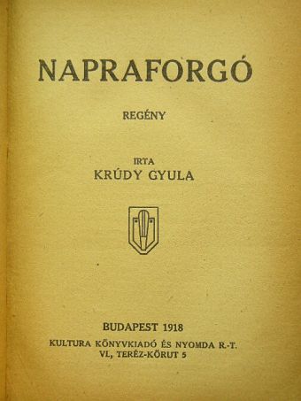 Krúdy Gyula - Napraforgó [antikvár]