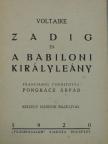 Voltaire - Zadig és A babiloni királyleány [antikvár]