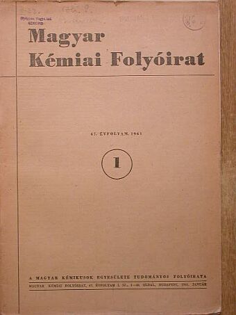 Balázs Lóránt - Magyar Kémiai Folyóirat 1961. január [antikvár]