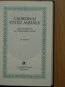 Csokonai Vitéz Mihály - Csokonai Vitéz Mihály költeményei és versfordításai II. (töredék) [antikvár]