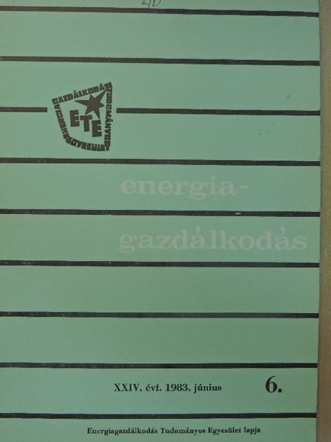 Dányádi Endréné - Energiagazdálkodás 1983. június [antikvár]