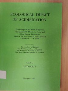 G. Glatzel - Ecological Impact of Acidification [antikvár]