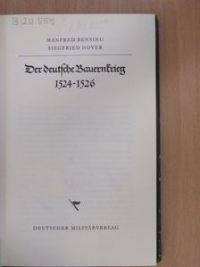 Manfred Bensing - Der deutsche Bauernkrieg [antikvár]
