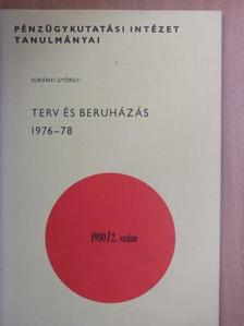 Surányi György - Terv és beruházás 1976-78 [antikvár]