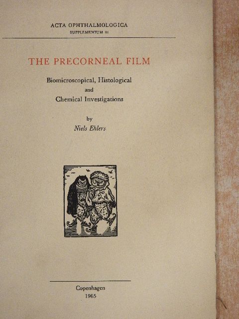 Niels Ehlers - The Precorneal Film [antikvár]