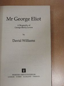 David Williams - Mr George Eliot [antikvár]