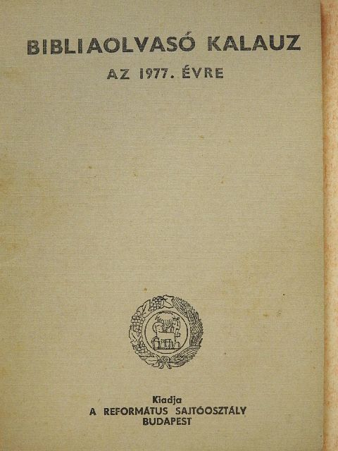 Bibliaolvasó kalauz az 1977. évre [antikvár]