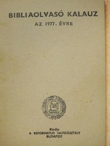 Bibliaolvasó kalauz az 1977. évre [antikvár]
