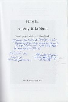 Holló Ila - A fény tükrében (dedikált) [antikvár]