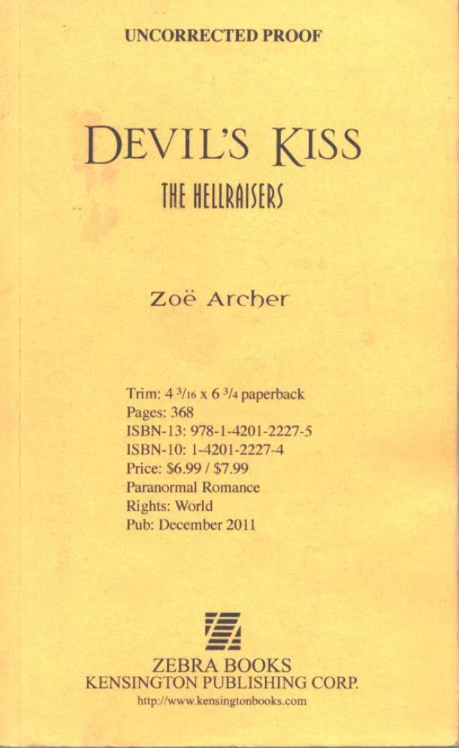 Zoe Archer - Devil's Kiss [antikvár]