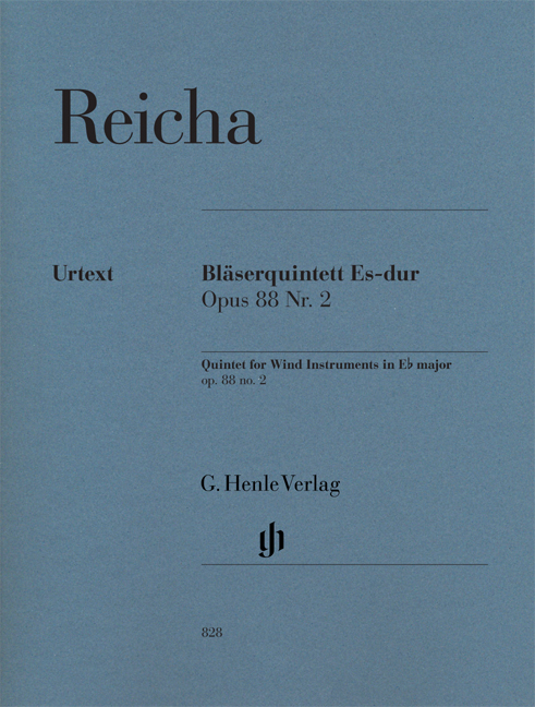 REICHA - BLAESERQUINTETT ES-DUR OP.88 NR.2 URTEXT (WIESE/MÜLLEMANN) STIMMEN