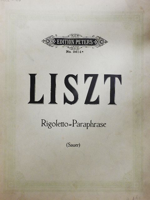 Franz Liszt - Rigoletto-Paraphrase [antikvár]