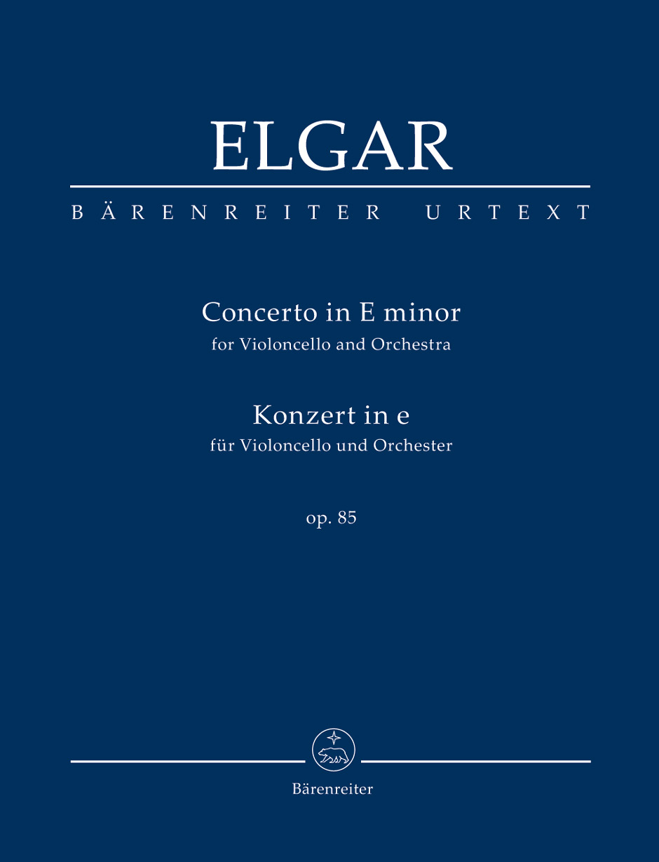 ELGAR - CONCERTO IN e MINOR FOR VIOLONCELLO AND ORCHESTRA OP.85, STUDIENPARTITUR