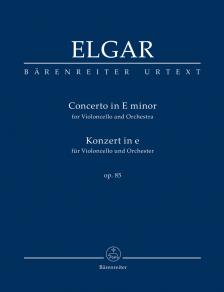 ELGAR - CONCERTO IN e MINOR FOR VIOLONCELLO AND ORCHESTRA OP.85, STUDIENPARTITUR