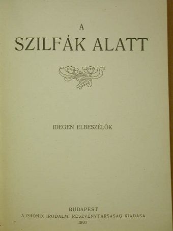 Anatole France - A szilfák alatt [antikvár]