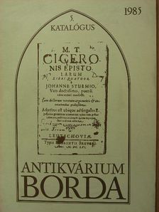 Borda Antikvárium 5. katalógus [antikvár]