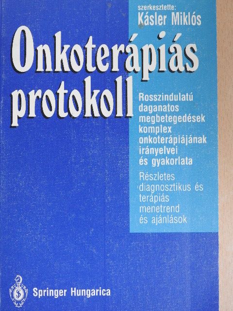 Dr. Bak Mihály - Onkoterápiás protokoll [antikvár]