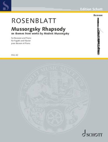 ROSENBLATT - MUSSORGSKY RHAPSODY - FOR BASSOON AND PIANO - THEMES FROM WORKS BY MODET MUSSORGSKY
