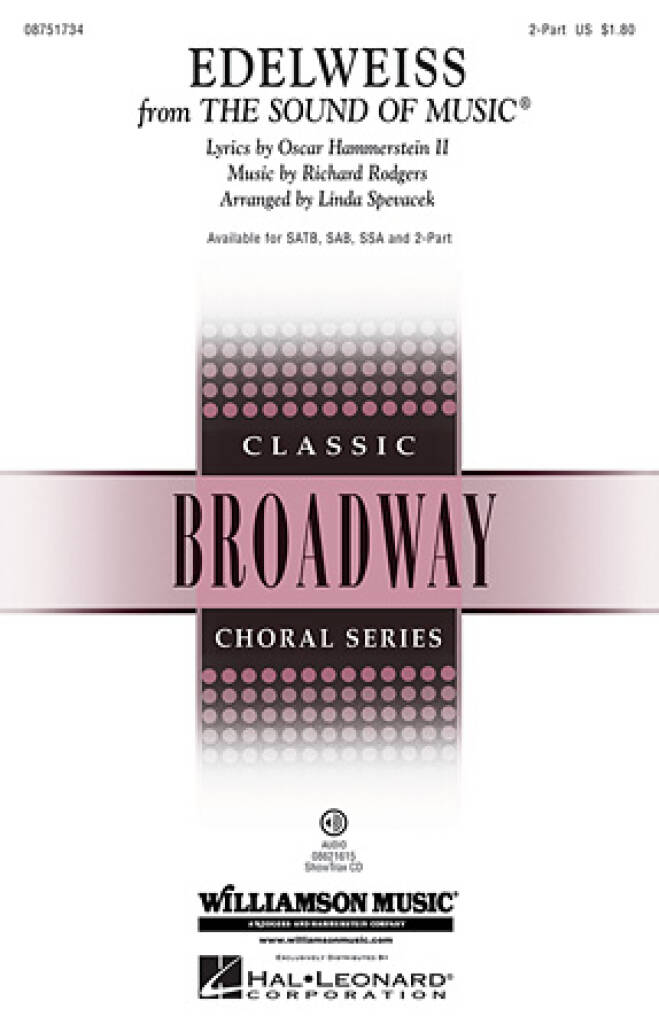 Richard Rodgers - EDELWEISS - FROM THE SOUND OF MUSIC - LYRICS BY OSCAR HAMMERSTEIN