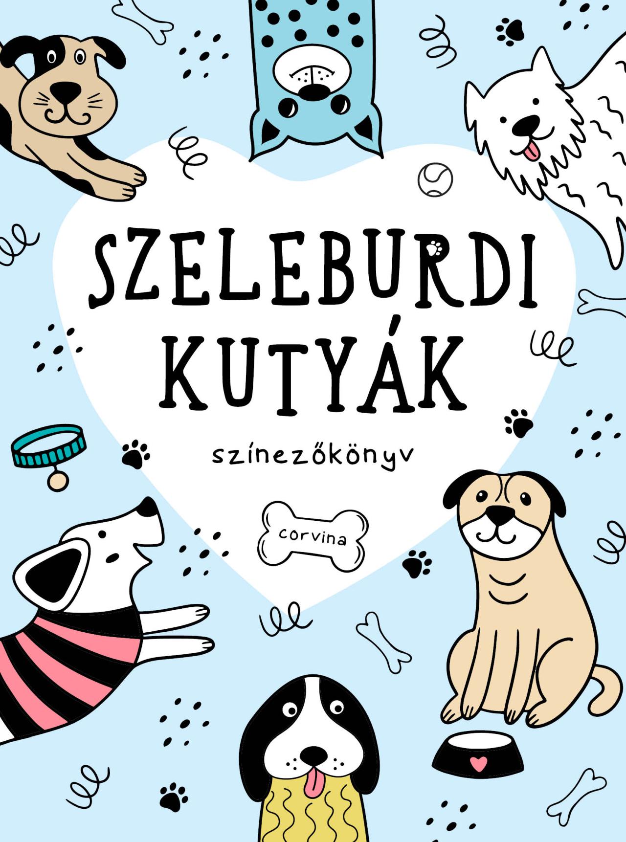 Szeleburdi kutyák - színezőkönyv
