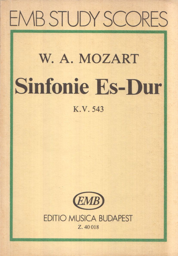 Mozart, Wolfgang Amadeus - Sinfonie Es-Dur [antikvár]