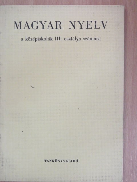 Fajcsek Magda - Magyar nyelv III. [antikvár]