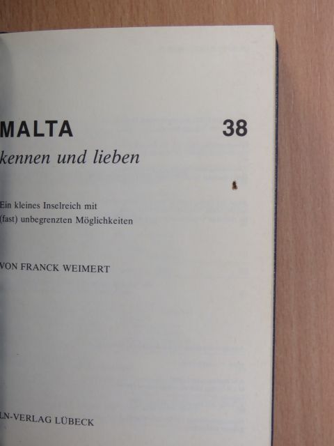 Franck Weimert - Malta kennen und lieben [antikvár]