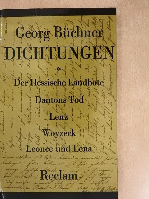Georg Büchner - Dichtungen [antikvár]