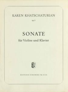 HACSATURJAN / CHATSCHATURJAN - SONATE FÜR VIOLINE UND KLAVIER OP.1