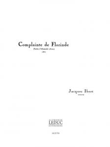 IBERT, JACQUES - COMPLAINTE DE FLORINDE POUR CHANT ET PIANO,ANTIKVÁR