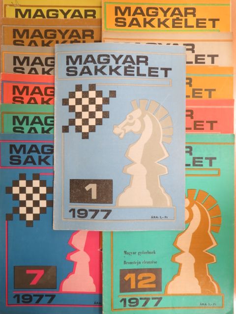 Dr. Lasker Emánuel - Magyar Sakkélet 1977. január-december [antikvár]