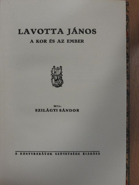 Szilágyi Sándor - Lavotta János [antikvár]