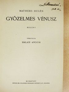H. Harland - Győzelmes Vénusz/Férfiszív/Zsuzsanna férjet keres/Prospero barátom [antikvár]