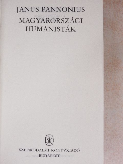Adrianus Wolphardus - Magyarországi humanisták [antikvár]