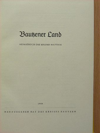 Heimatbuch Bautzener Land [antikvár]
