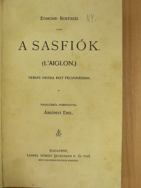 Edmond Rostand - A sasfiók [antikvár]