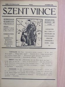B. M. - Szent Vince 1941. február [antikvár]