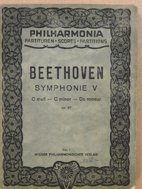 Ludwig van Beethoven - Symphonie V. C moll Op. 67 [antikvár]