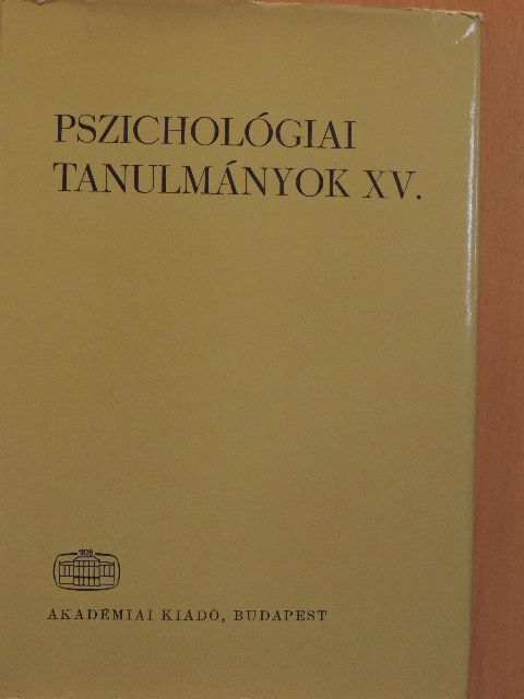 Kardos Lajos - Pszichológiai tanulmányok XV. [antikvár]