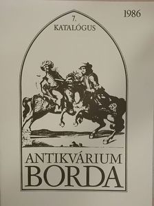Borda Antikvárium 7. katalógus [antikvár]