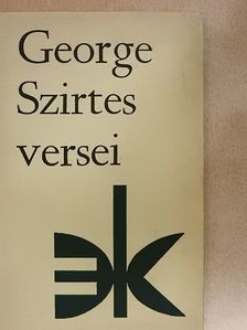 George Szirtes - George Szirtes versei [antikvár]