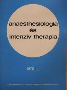 Dr. Barna István - Anaesthesiologia és intenziv therapia 1978/4. [antikvár]
