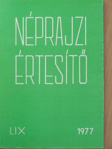 G. Varga Mária - Néprajzi értesítő LIX. [antikvár]