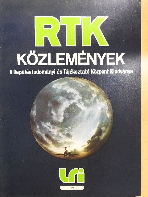 Dr. Rohács József - RTK Közlemények 1988. [antikvár]