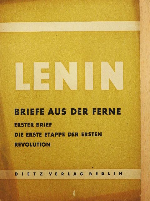V. I. Lenin - Briefe aus der Ferne [antikvár]