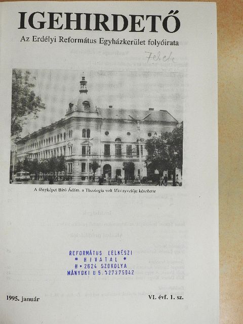 Bustya Dezső - Igehirdető 1995. január-december [antikvár]
