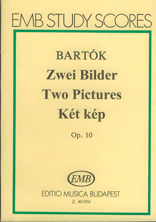 Bartók Béla - KÉT KÉP OP.10, KISPARTITÚRA