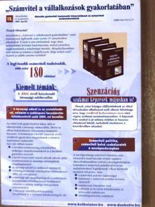 Bonácz Zsolt - Számvitel a vállalkozások gyakorlatában 19. aktualizálás és kiegészítés 2005. április [antikvár]