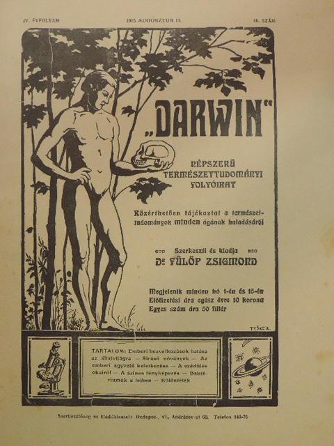 Dr. Horváth Károly - "Darwin" 1915. augusztus 15. [antikvár]