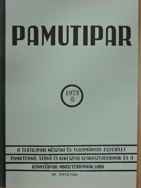 Frankel Ervin - Pamutipar 1973/6. [antikvár]